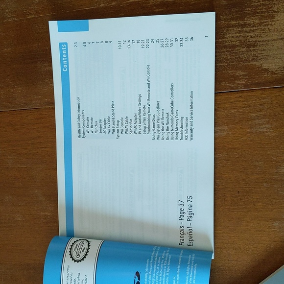 Original Wii Operations Manuals - Picture 3 of 5
